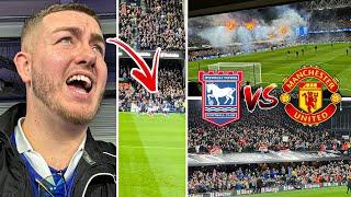 IPSWICH TOWN VS MAN UNITED | 1-1 | MENTAL ATMOSPHERE & ABSOLUTELY CRAZY SCENES WHEN TOWN EQUALISE!!!