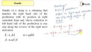 Understanding Handles In Compiler Design For GATE