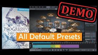 Toontrack The Progressive Foundry SDX All Drum Presets Demo