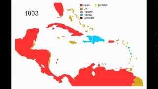 History Of Central America And The Caribbean - Animated Map