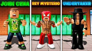 l Became EVERY WWE Superstar in Roblox Fight in a School