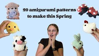 20 amigurumi patterns to make this Spring! | Spring crochet pattern round up | Crochet by Kayla