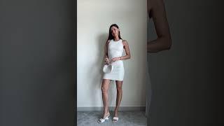 what I wore for a wedding anniversary, mini white dress #outfitideas #minimalstyle