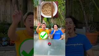 I Ate Green Ramen? (Guess The Food Challenge) #shorts