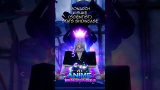 Monarch Kisuke Urahara (Scientist) Stats Showcase | Roblox | Anime Vanguards #roblox #showcase