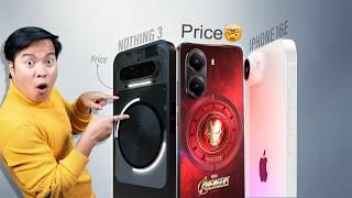 Nothing phone 3 Price?, 7500mAh Battery Phone , iPhone 16E , Samsung Galaxy A56 , Poco X7 Pro price?