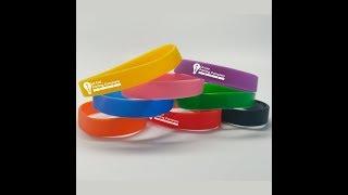 1/2" Inch Custom Printed Silicone Wristbands San Antonio TX