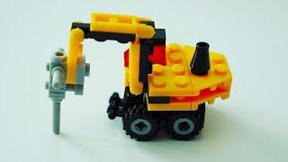 BLOCK Tech LEGO Construction Crew Drill Rig Toy | Lego Building Time Lapse!