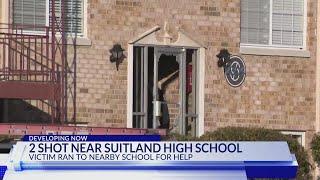 Woman, man shot; man goes to Suitland High School for help