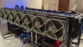 8x 2080ti Watercooled Mining Rig Mining Flux