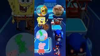 Spongebob vs Choo Choo Charles vs Peppa Pig vs Sonic Exe X Coffin Dance Tiles Hop 47