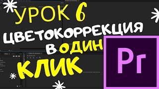 ЦВЕТОКОРРЕКЦИЯ  в Adobe PREMIERE PRO + ПОДАРОК / Урок 6