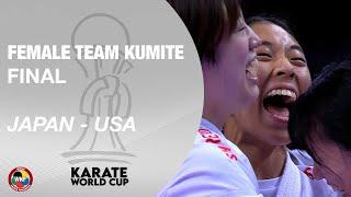 JAPAN - USA | FINAL FEMALE TEAM KUMITE | KARATE WORLD CUP 2024 | WORLD KARATE FEDERATION