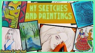 My sketches & paintings ‍ #shorts