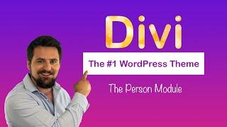 Divi Tutorial Person Module