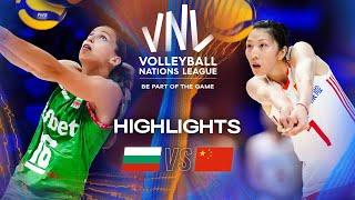 Bulgaria  vs. China  - Highlights | Week 2 | Women's VNL 2025