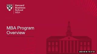 MBA Program Overview