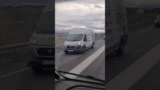 Stunning driving  #France to #Spain #motorhometravel #youtubeshorts #europeantravel #wintervanlife