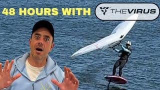 48h With The Virus - Wingfoil sail review The Virus foil Chase 5.5m Sail Review 