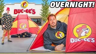 Overnight Survival Challenge! *WORLD'S LARGEST GAS STATION*