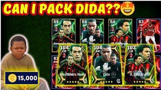 15,000 COINS!! | WIPED OUT AC MILAN PACK | Dida | Nesta | Costacurta | Efootball 2025 Mobile