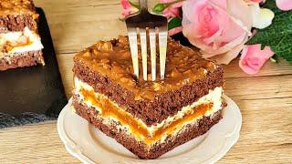 You've never eaten such a delicious chocolate cake with caramel! DELICIOUS! 