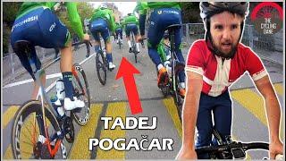 TADEJ POGACAR VS AMATEUR CYCLIST | UCI Road World Championships 2024