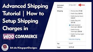 WooCommerce Advanced Shipping Tutorial | How to Setup Shipping Charges in WooCommerce