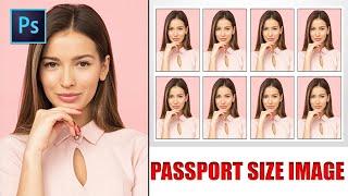 How to make passport size photo in Photoshop CC 2020 || Pixmania