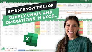 5 Excel Hacks Every Supply Chain and Operations Pro Should know