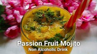 Non Alcoholic Drink | Passion Fruit Mojito | mocktail | Home Made passion Fruit squash