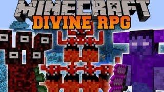 Minecraft: DIVINE RPG (DIMENSIONS, BOSSES, MOBS, PETS, WEAPONS, ARMOR) Divine Rpg Mod Showcase