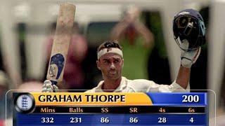 Graham Thorpe 200 (231) vs New Zealand | ENG vs NZ 2002, 1st Test