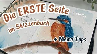 Die ERSTE Skizzenbuchseite füllen +Tipps / ClaLu Creative