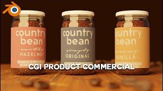 CGI Product Commercial in Blender 3.1 -  Country Bean Coffee