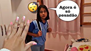 IRRITEI A LARY SEM QUERER ANTES DE IR PARA A ESCOLA! É MORRI DE RIR 