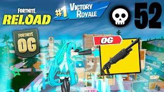 52 Elimination HATSUNE MIKU Solo Vs Squads "Zero Build" Gameplay Wins (Fortnite RELOAD chapter 6)