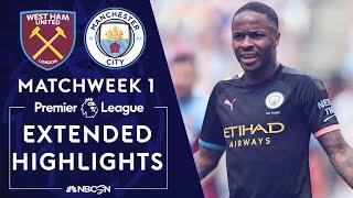 West Ham v. Manchester City | PREMIER LEAGUE HIGHLIGHTS | 8/10/19 | NBC Sports