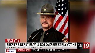 Portage County sheriff won't provide early voting election security after social media post