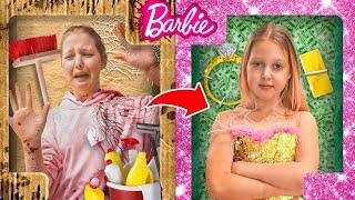 BARBIE RICHE vs BARBIE PAUVRE  Le défi d'Amelka Caramelka