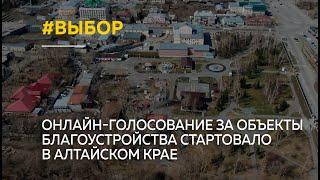 В Алтайском крае стартовало онлайн-голосование за объекты благоустройства