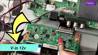 Led Tv Panel Scaler Voltages || TCon Board Voltages || LED Tv Display Problem