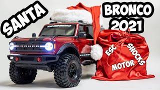 Santa Bronco 2021 Traxxas TRX 4 H-Tech Custom Snow Scale Trail