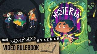 HOW TO PLAY Hysteria (Brouhaha Games) | Video Rulebook  | The Cardboard Stacker