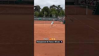 What a point at 80 years old! Finale du championnat de France +80 ans à Roland-Garros #tennis