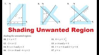 Shading Unwanted Region - Inequalities of Two Variables