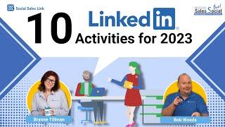 Top 10 LinkedIn Activities for 2023 | Making Sales Social Live