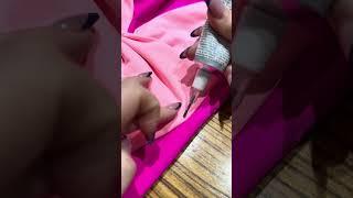 Rhinestone cute pink dance costumes with me! #rhinestones #dancecostumes