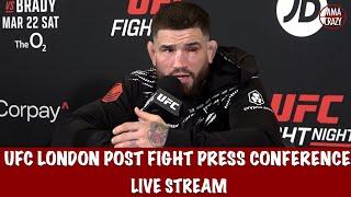 UFC London: Edwards vs. Brady Post Fight Press Conference Live Stream