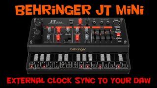 Behringer JT Mini Synchronsing to your DAW